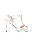 Nina White Silver Heels Size 8 - photo 1