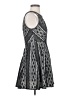 Free People 100% Polyester Argyle Gray Cocktail Dress Size 2 - photo 4