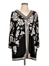 JM Collection Black Long Sleeve Blouse Size XL - photo 1