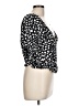 Cato 100% Rayon Black Short Sleeve Blouse Size L - photo 4