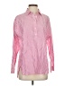 J. McLaughlin 100% Cotton Stripes Pink Long Sleeve Button-Down Shirt Size S - photo 1