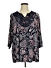Catherines Paisley Black 3/4 Sleeve Blouse Size 1X - photo 1