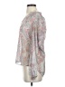 Lovestitch 100% Polyester Paisley Silver Long Sleeve Blouse Size XS - photo 5