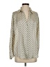 Zara Print Ivory Long Sleeve Blouse Size XS - photo 1