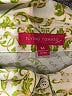 Flying Tomato 100% Polyester Paisley Green Long Sleeve Blouse Size M - photo 7
