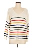Newbury Kustom 100% Polyester Stripes Ivory Pullover Sweater Size M - photo 1