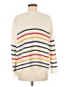 Newbury Kustom 100% Polyester Stripes Ivory Pullover Sweater Size M - photo 2