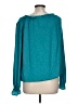 Left Coast by Dolan 100% Polyester Teal Long Sleeve Blouse Size L - photo 2