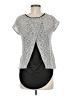 BCX Gray Short Sleeve Top Size M - photo 2