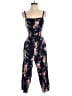 Old Navy 100% Rayon Floral Blue Jumpsuit Size XS - photo 1
