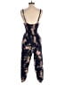 Old Navy 100% Rayon Floral Blue Jumpsuit Size XS - photo 2