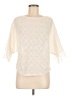 Akemi + Kin 100% Cotton Ivory Short Sleeve Top Size M - photo 1
