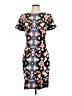 Talbots Graphic Multi Color Black Casual Dress Size 4 - photo 1