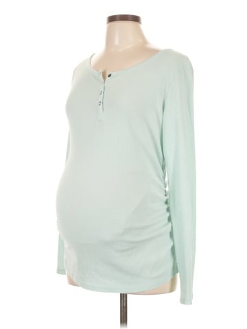 Liz Lange Maternity Long Sleeve Henley (view 1)