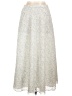 ML Monique Lhuillier 100% Polyester Silver Formal Skirt Size 10 - photo 1