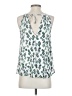 Blue Rain 100% Rayon Green Sleeveless Blouse Size S - photo 2