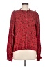 XIX Palms 100% Rayon Red Long Sleeve Blouse Size Med (3) - photo 1
