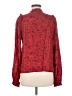 XIX Palms 100% Rayon Red Long Sleeve Blouse Size Med (3) - photo 2
