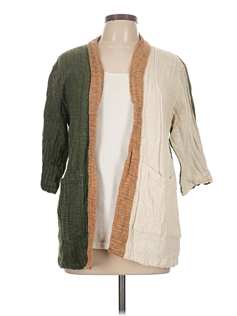Pre-owned Assorted Brands Cardigan Sweater In Tan