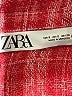 Zara Plaid Red Jacket Size S - photo 6