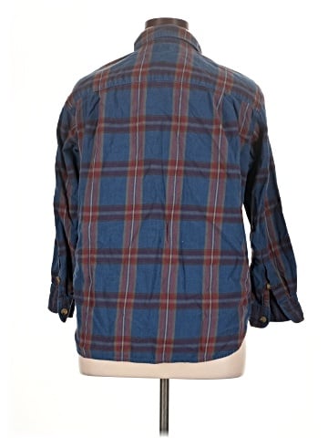Jones Jeans 3/4 Sleeve Button-Down Shirt (view 2)