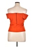 Deletta Orange Short Sleeve Top Size XL - photo 2