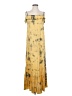 Anama 100% Polyester Tie-dye Yellow Casual Dress Size 2 - photo 1