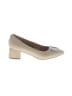 AK Anne Klein Ivory Gold Heels Size 7 1/2 - photo 1