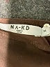 NA-KD Solid Brown Casual Skirt Size EU 34 / US 4 - photo 4