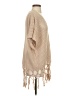 CAbi 100% Cotton Tan Poncho Size S - photo 4