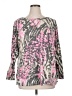 Dear Scarlett Animal Print Pink Pullover Sweater Size XL - photo 1
