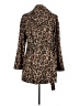 MICHAEL Michael Kors 100% Polyester Animal Print Brown Coat Size M - photo 2