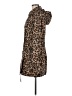 MICHAEL Michael Kors 100% Polyester Animal Print Brown Coat Size M - photo 5