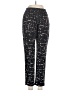 Country Road 100% Polyester Print Black Casual Pants Size 6 - photo 1
