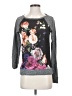 Express Outlet 100% Cotton Floral Gray Pullover Sweater Size XS - photo 1