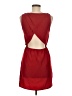 Monteau 100% Polyester Solid Red Casual Dress Size M - photo 2