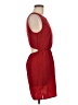 Monteau 100% Polyester Solid Red Casual Dress Size M - photo 4