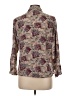 Carole King Print Brown Long Sleeve Button-Down Shirt Size L - photo 2