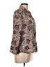 Carole King Print Brown Long Sleeve Button-Down Shirt Size L - photo 4