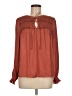 Current Air 100% Polyester Brown Long Sleeve Blouse Size M - photo 1