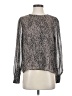 Evereve Silver Long Sleeve T-Shirt Size S - photo 1
