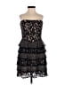 BCBGMAXAZRIA 100% Polyester Black Cocktail Dress Size 6 - photo 1