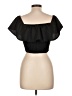 Shein Black Short Sleeve Top Size L - photo 2
