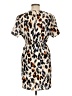 Shein 100% Polyester Animal Print Tan Casual Dress Size 12 - photo 2