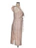 WAYF Stripes Tan Casual Dress Size XL - photo 4