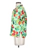 Gap 100% Rayon Tropical Green Short Sleeve Blouse Size S - photo 5