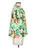 Gap 100% Rayon Tropical Green Short Sleeve Blouse Size S - photo 4