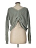 Sincerely Jules Solid Green Pullover Sweater Size L - photo 2