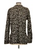 Theory Animal Print Brown Wool Cardigan Size 00 - photo 2