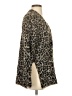Theory Animal Print Brown Wool Cardigan Size 00 - photo 4